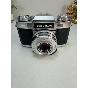 Zeiss Ikon Contaflex Automatic 35mm SLR Carl Zeiss Tessar 50mm f/2.8 w Case
